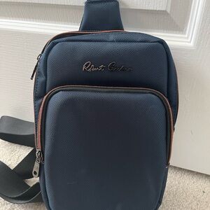Robert Graham Navy Blue Sling Bag